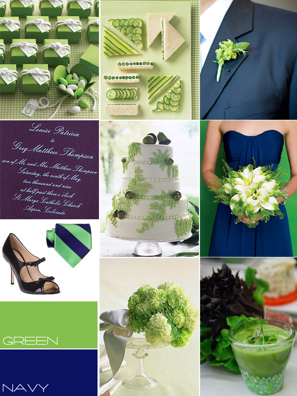 blue and green peacock wedding theme